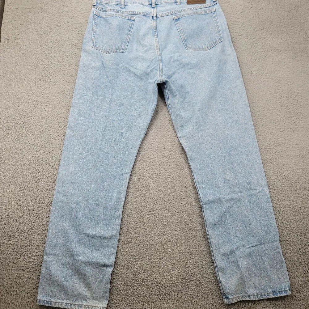 Cabelas Jeans Mens 40x32 Blue Denim Light Wash Straight Outdoors Hunting Hiking - Picture 3 of 15